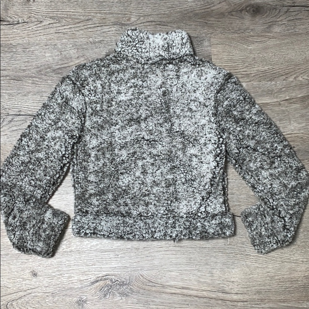 Garage Fuzzy Quarter Zip Pullover with Pocket - Picture 4 of 7